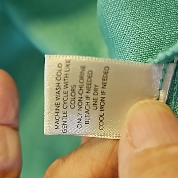 Christopher‎ & Banks cardegan open jacket. Lovely shade of green. linen/rayon XL - Picture 8 of 8